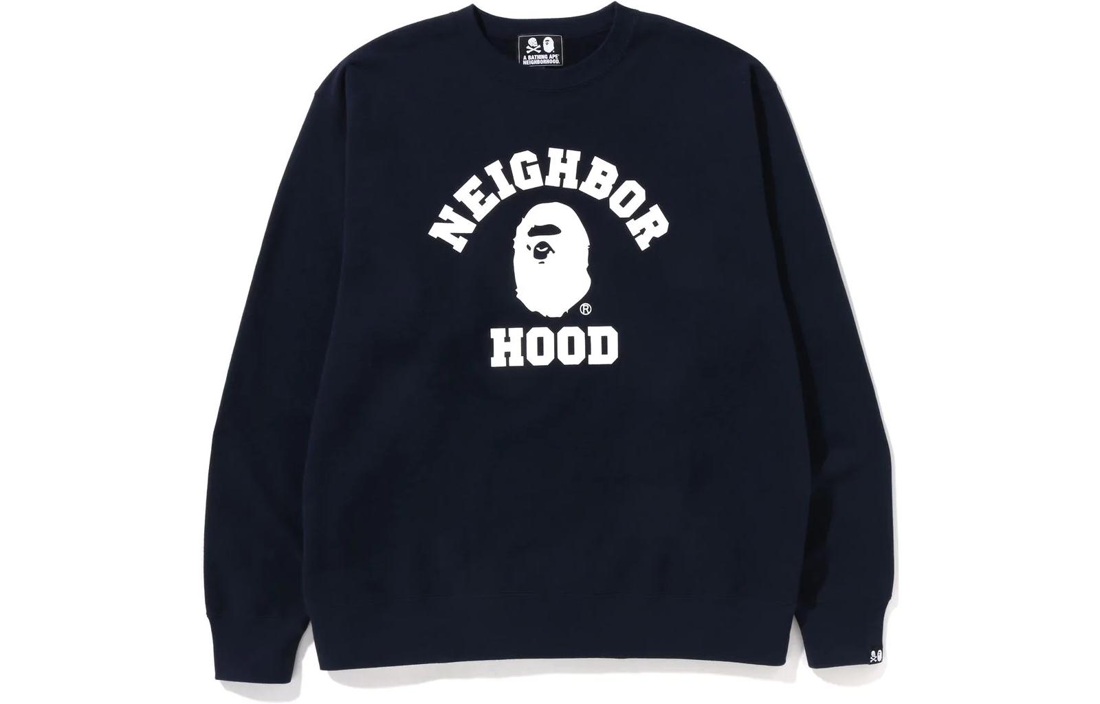 Order BAPE x NEIGHBORHOOD SS23 标志图案圆领卫衣 男女同款. 1J23-113-901
