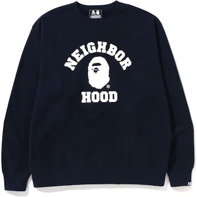 BAPE x NEIGHBORHOOD SS23 标志图案圆领卫衣 男女同款. 1J23-113-901 Order BAPE x NEIGHBORHOOD SS23 标志图案圆领卫衣 男女同款. 1J23-113-901