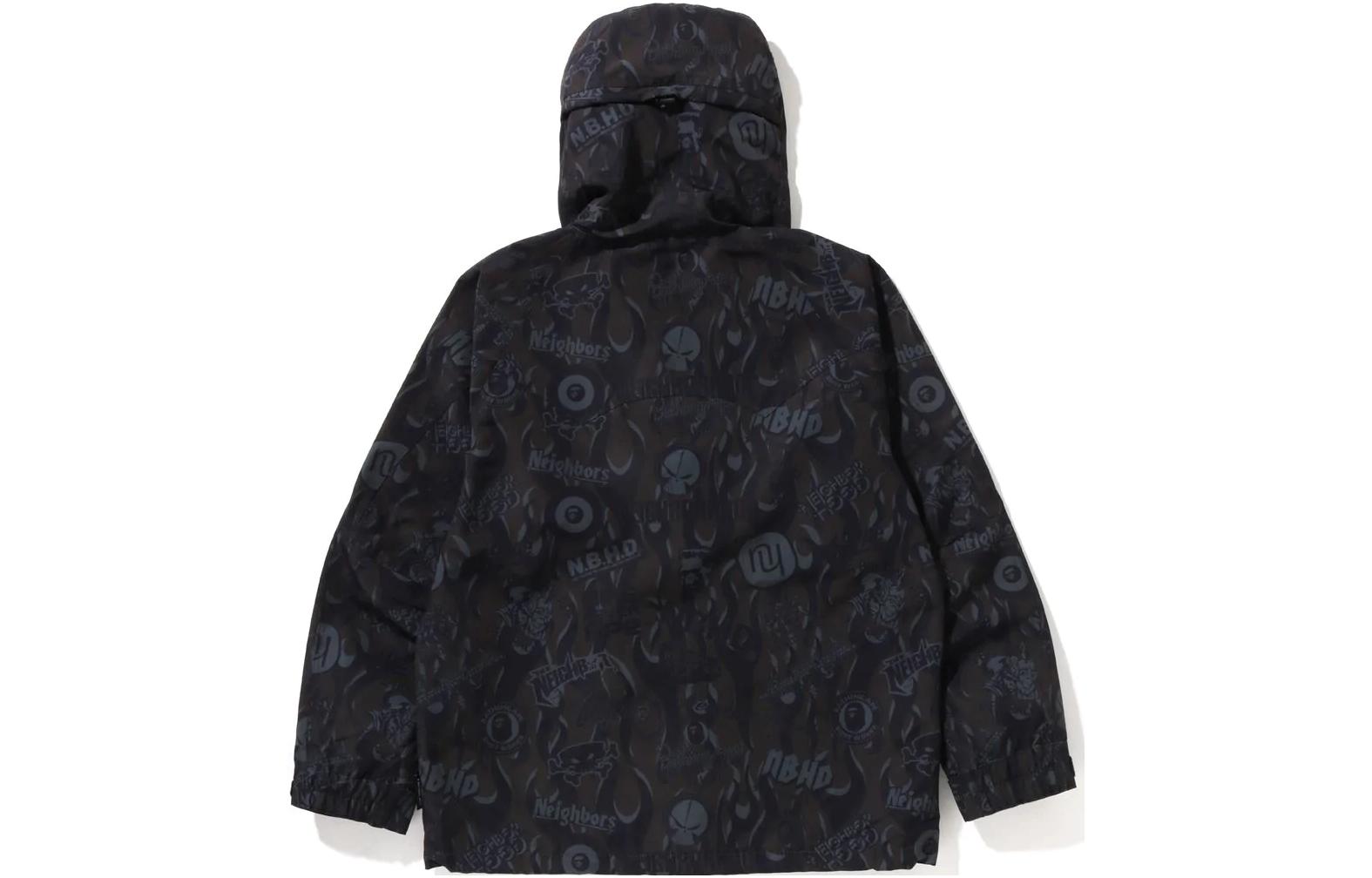 Lookbook BAPE x NEIGHBORHOOD SS23 聯名款標誌印花連帽外套. 1J23-140-901