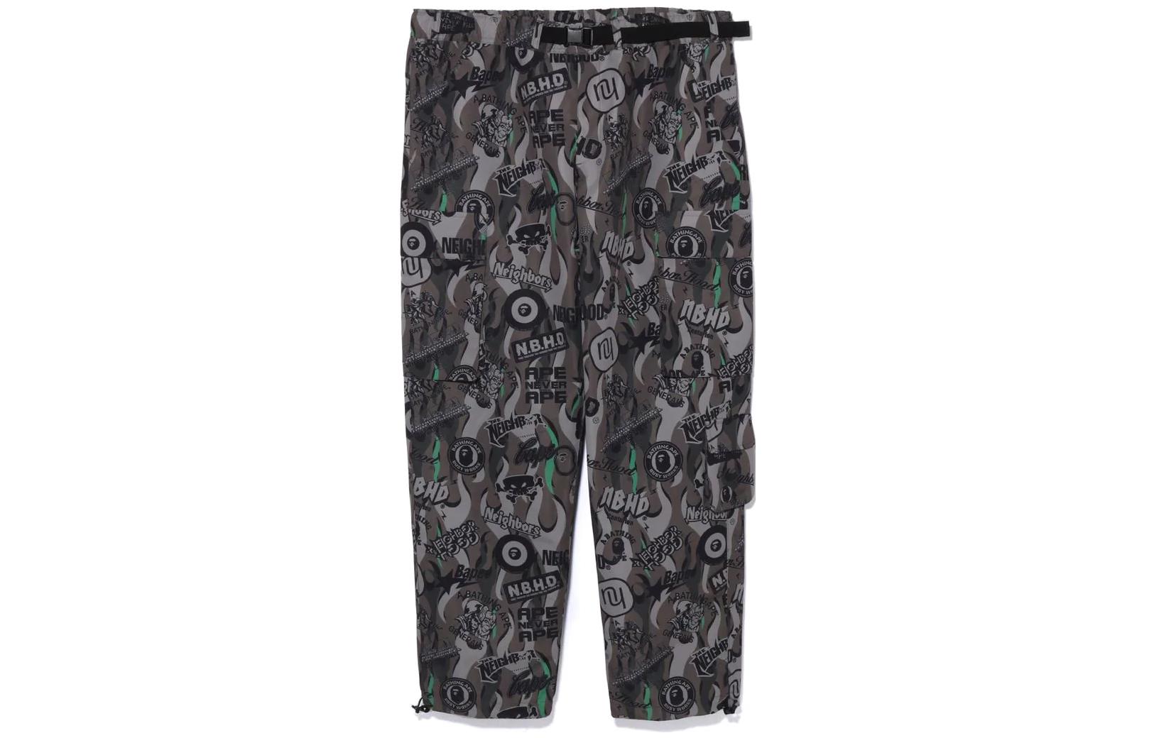 BAPE x NEIGHBORHOOD SS23 Logo Print Multi-Pocket Joggers Unisex 1J23-152-901