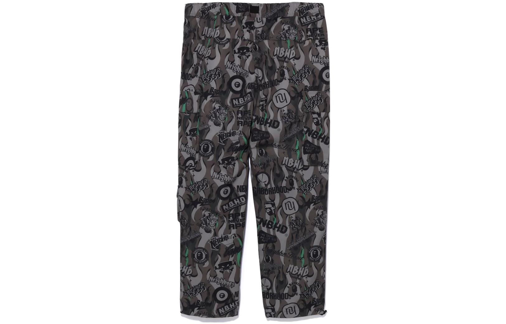 Purchase Celana Jogger Unisex BAPE x NEIGHBORHOOD SS23 Logo Print Multi-Pocket 1J23-152-901