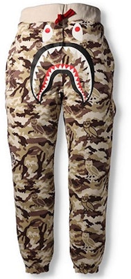 BAPE x OVO 鯊魚迷彩雙面運動褲 男款. 0ZXPTM152903H Details for BAPE x OVO 鯊魚迷彩雙面運動褲 男款. 0ZXPTM152903H