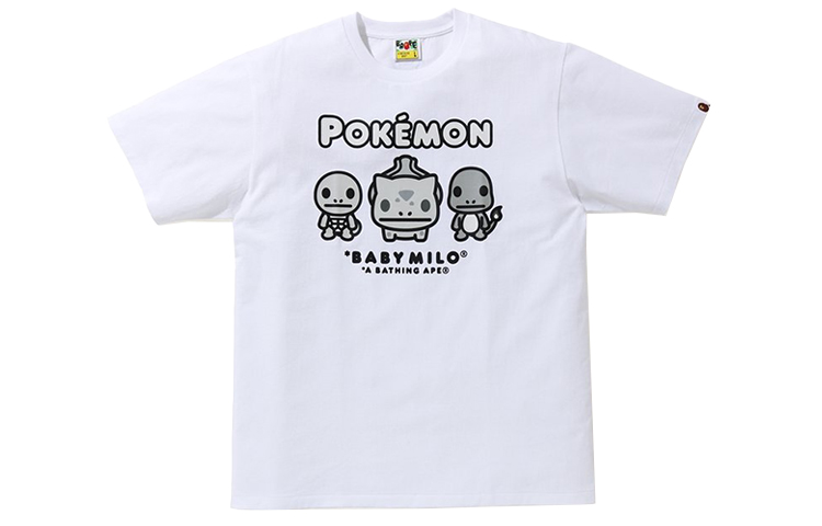 BAPE Pokémon Collaboration Cartoon Print Unisex Short Sleeve T-Shirt. 2G73-110-920 圖 2