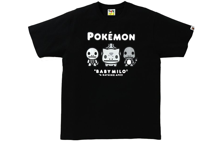 BAPE Pokémon Collaboration Cartoon Print Unisex Short Sleeve T-Shirt. 2G73-110-920 圖 4