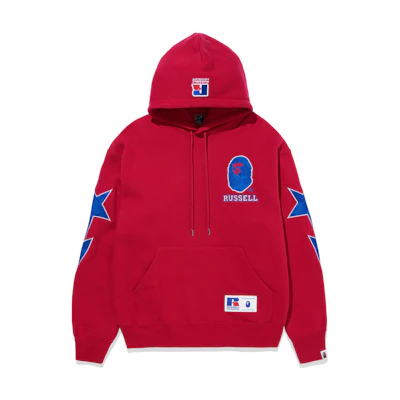 BAPE Russell Athletic Ape Head Vintage Hoodie Unisex Retro Print Design 1J73-114-905