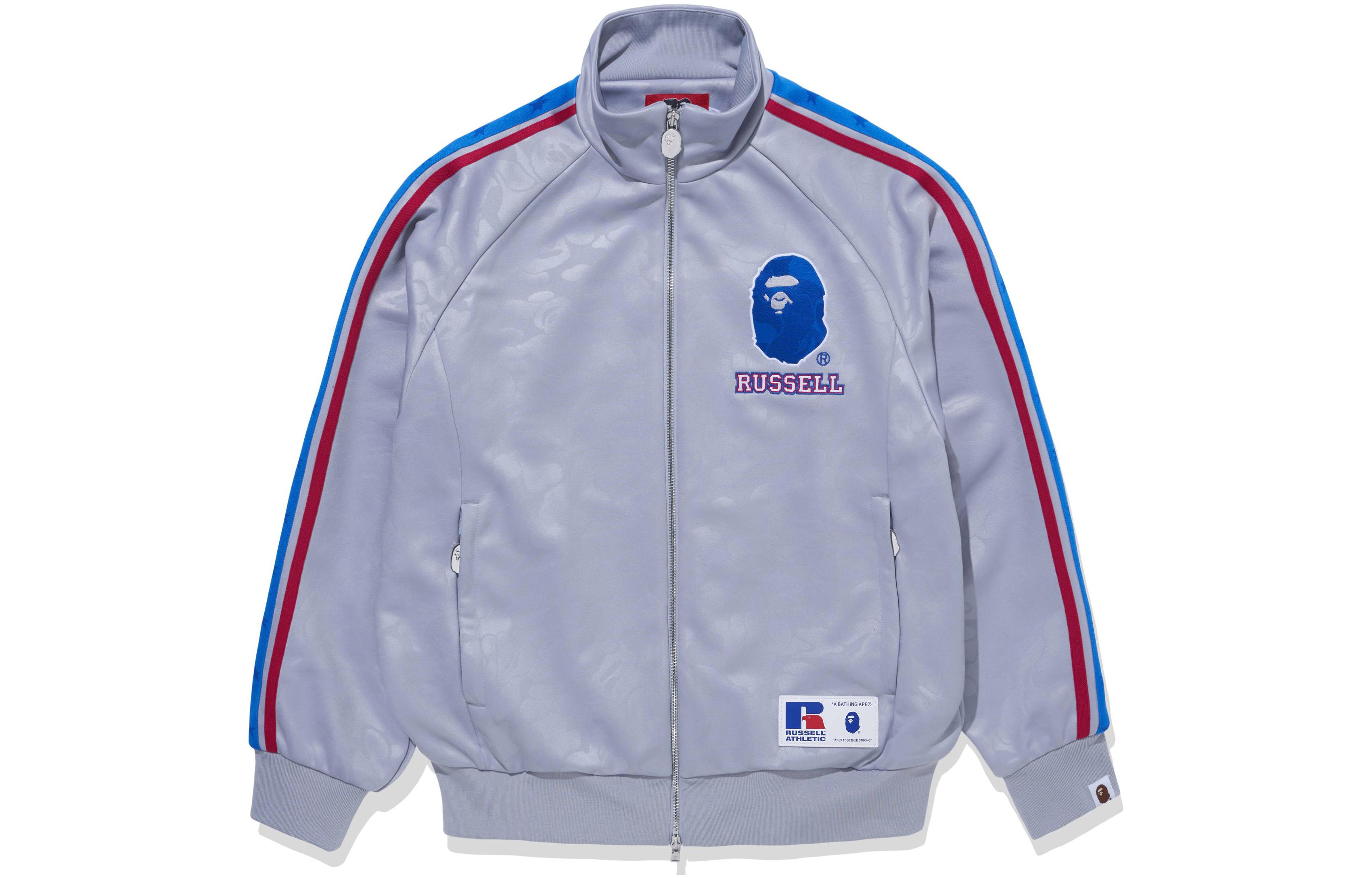 BAPE Russell Athletic FW23 Retro Striped Track Jacket Unisex Collaboration. 1J73-113-911 圖 4