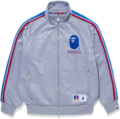 BAPE x Russell Athletic FW23 Jaket Trek Berjalur Retro Unisex Kolaborasi. 1J73-113-911 Shop BAPE x Russell Athletic FW23 Jaket Trek Berjalur Retro Unisex Kolaborasi. 1J73-113-911