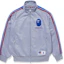 Shop BAPE x Russell Athletic FW23 Jaket Trek Berjalur Retro Unisex Kolaborasi. 1J73-113-911