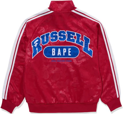 BAPE x Russell Athletic FW23 Jaket Trek Berjalur Retro Unisex Kolaborasi. 1J73-113-911 Sizing BAPE x Russell Athletic FW23 Jaket Trek Berjalur Retro Unisex Kolaborasi. 1J73-113-911