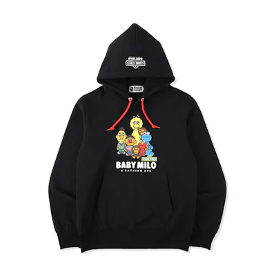 BAPE Sesame Street Baby Milo Cartoon Loose Fit Hoodie - . 2H23-114-913