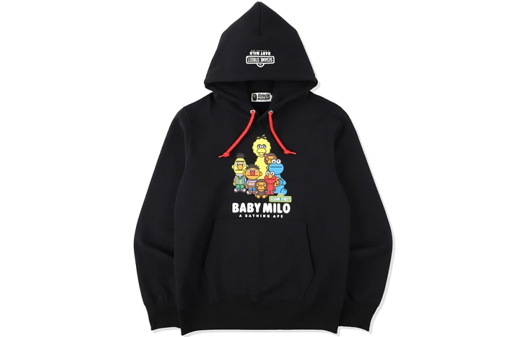 BAPE Sesame Street Baby Milo Cartoon Loose Fit Hoodie - . 2H23-114-913 圖 2