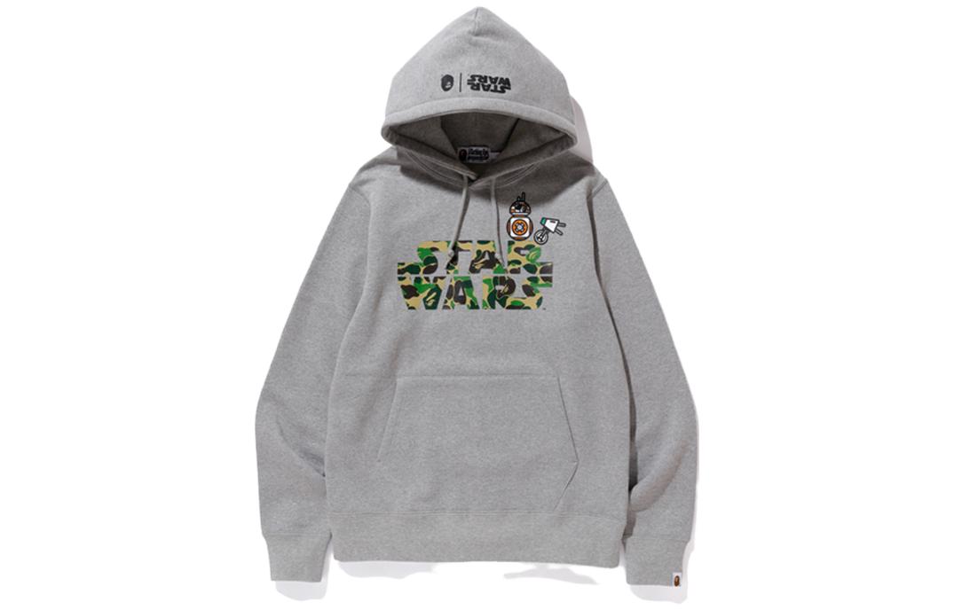 BAPE STAR WARS Letter Print Pullover Hoodie Long Sleeve 114924D