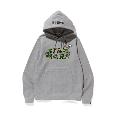 BAPE STAR WARS Letter Print Pullover Hoodie Long Sleeve 114924D