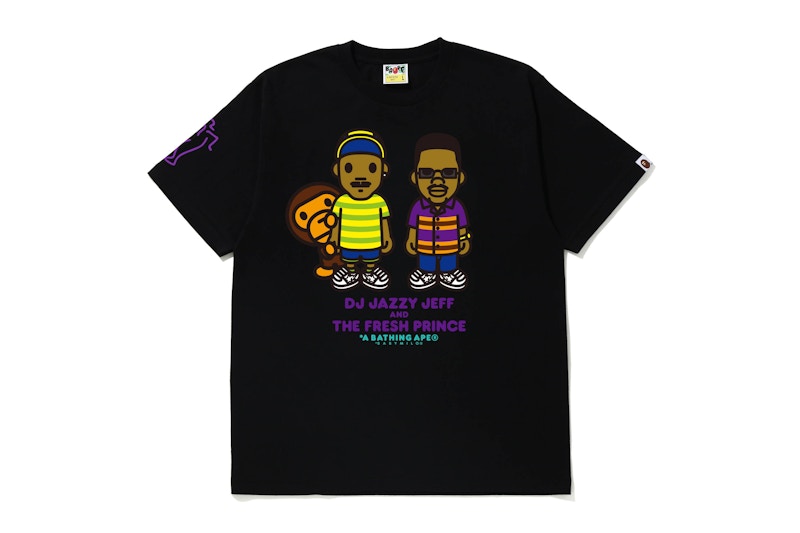 BAPE The Fresh Prince & DJ Jazzy Jeff Baby Milo Tee Black