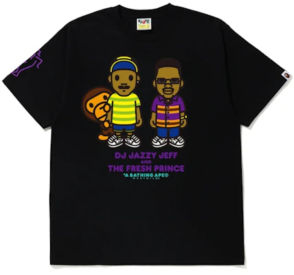 BAPE x The Fresh Prince & DJ Jazzy Jeff Baby Milo Tee Black Buy BAPE x The Fresh Prince & DJ Jazzy Jeff Baby Milo Tee Black