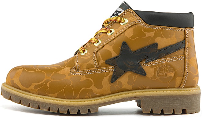 Timberland x BAPE Nelson Premium Waterproof Chukka Boots 'Wheat and Chocolate' A2QBXW Buy Timberland x BAPE Nelson Premium Waterproof Chukka Boots 'Wheat and Chocolate' A2QBXW