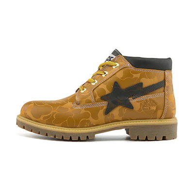 Timberland BAPE Nelson PRM Waterproof Chukka Boots 'Wheat and Chocolate'