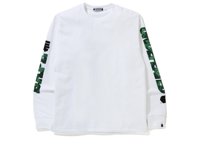Buy Camiseta Manga Larga Blanca BAPE x UNDEFEATED 1