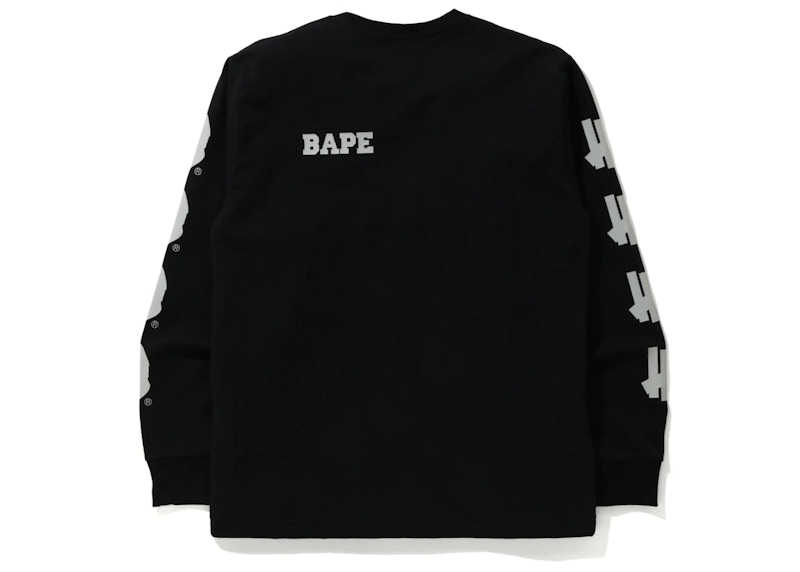Order BAPE x UNDEFEATED 2 Baju Lengan Panjang Hitam