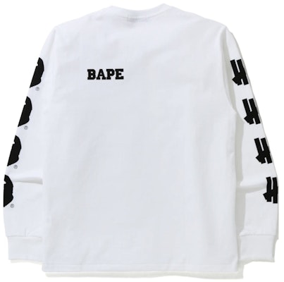 Camiseta Blanca de Manga Larga BAPE x UNDEFEATED 2 Order Camiseta Blanca de Manga Larga BAPE x UNDEFEATED 2