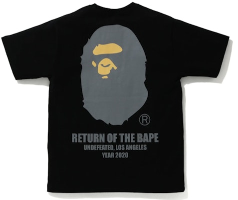 BAPE x UNDEFEATED Ape Head Tee Black Order BAPE x UNDEFEATED Ape Head Tee Black