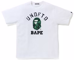 BAPE x UNDEFEATED College Tee White BAPE x UNDEFEATED College Tee White