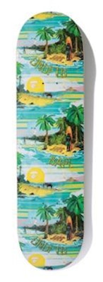 BAPE x UNDEFEATED Hawaiian Collection Skateboard Deck Island Blue Buy BAPE x UNDEFEATED Hawaiian Collection Skateboard Deck Island Blue
