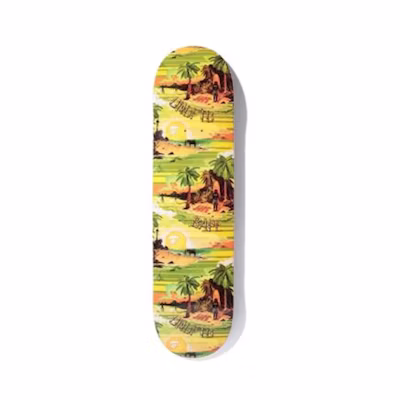 BAPE x UNDEFEATED Hawaiian Collection Skateboard Deck Island Green