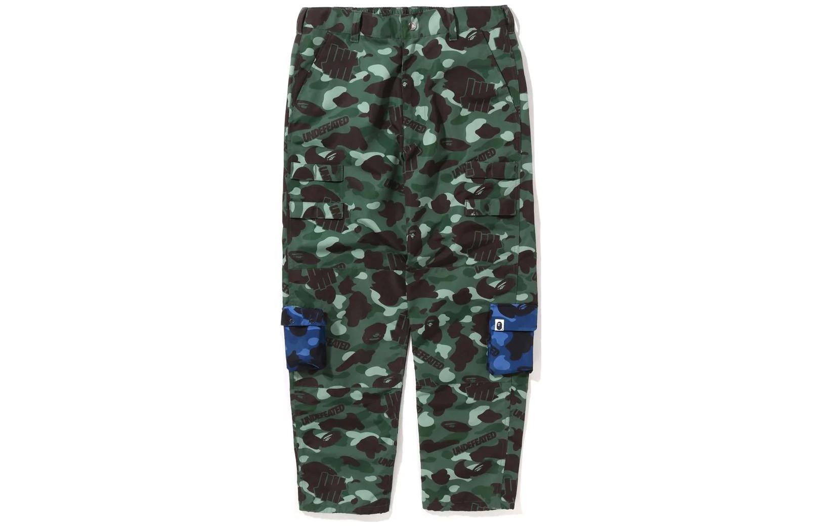 Lookbook BAPE x UNDFTD FW22 迷彩多口袋直筒裤 绿色 休闲裤 1I73-152-909