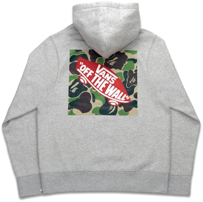 BAPE x Vans Pullover Fleece Hoodie Ash Heather Order BAPE x Vans Pullover Fleece Hoodie Ash Heather