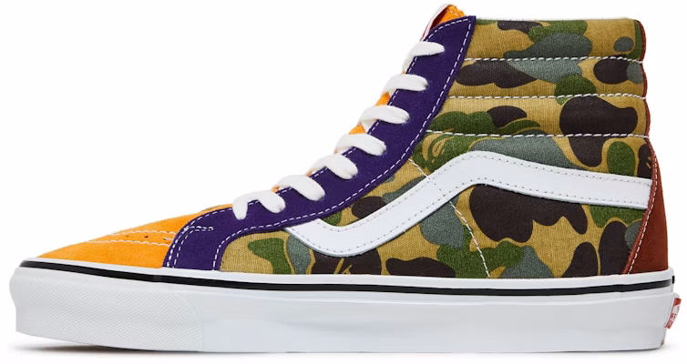 Bape x Vans Sk8-Hi DX 'Multi Camo' Lelaki Sneaker VN0A38GF7BM Shop Bape x Vans Sk8-Hi DX 'Multi Camo' Lelaki Sneaker VN0A38GF7BM