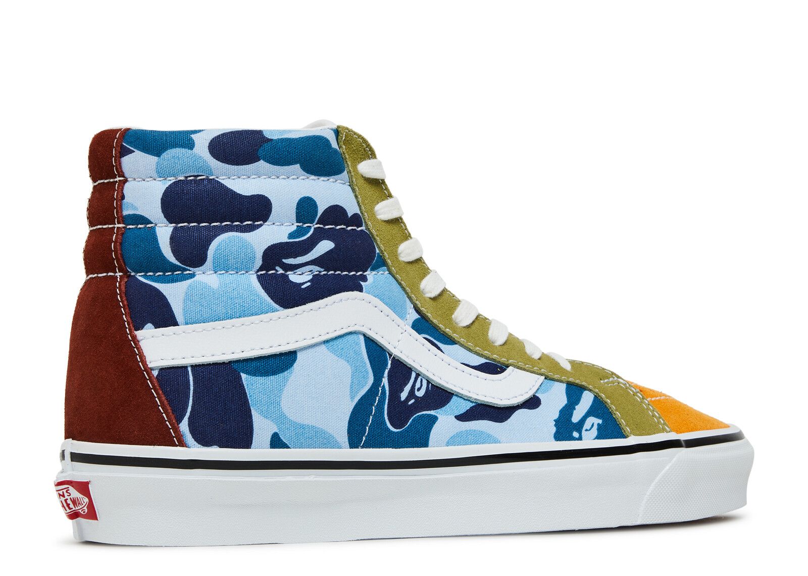 Shop Bape x Vans Sk8-Hi DX 'Multi Camo' Lelaki Sneaker VN0A38GF7BM