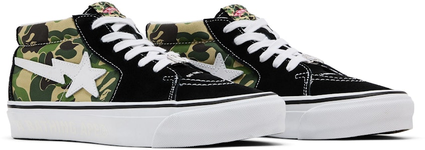 BAPE x Vans Sk8-Mid 83 'ABC迷彩' VN000MZGCX3-/-1K73-191-921 Cheap BAPE x Vans Sk8-Mid 83 'ABC迷彩' VN000MZGCX3-/-1K73-191-921