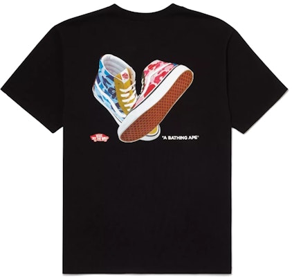 BAPE x Vans Sk8 Hi Tee Black Buy BAPE x Vans Sk8 Hi Tee Black