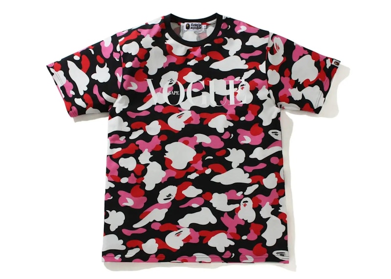 Buy BAPE x VOGUE ABC迷彩T恤 黑粉 '白色'