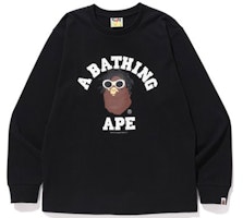 BAPE x Wiz Khalifa College L/S Sunglasses Ape Head Graphic Long Sleeve Tee Mens. 1F73-111-902 BAPE x Wiz Khalifa College L/S Sunglasses Ape Head Graphic Long Sleeve Tee Mens. 1F73-111-902