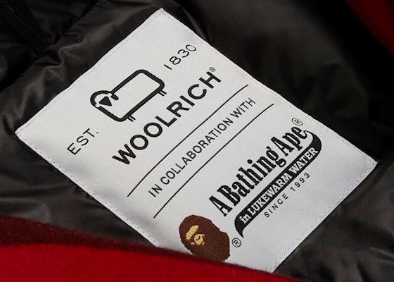 BAPE x Woolrich Arctic Parka Red Lookbook BAPE x Woolrich Arctic Parka Red
