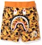 Buy BAPE x XO Shark Sweat Shorts Orange