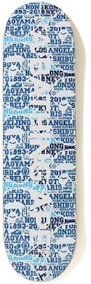 BAPE XXV Cities Camo Skateboard Deck Blue Buy BAPE XXV Cities Camo Skateboard Deck Blue