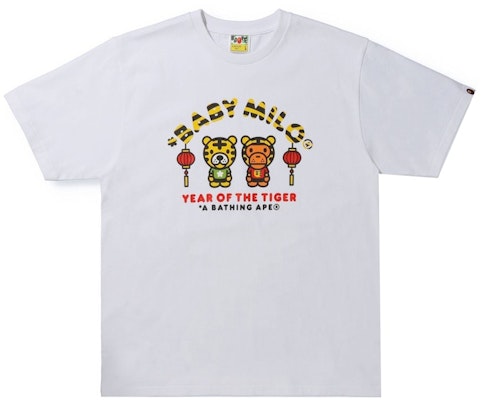 BAPE Year of the Tiger Baby Milo Tee White Buy BAPE Year of the Tiger Baby Milo Tee White