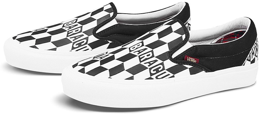 Baracuta x Vans Classic Slip-On 5 'Hitam Checkerboard' VN0A4UX40GD Lookbook Baracuta x Vans Classic Slip-On 5 'Hitam Checkerboard' VN0A4UX40GD