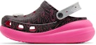Lookbook Barbie x Crocs Crush Clog 'Hitam Merah Jambu' 208819-001