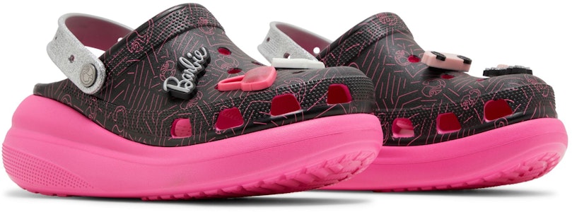 Barbie x Crocs Crush Clog 'Hitam Pink' 208819-001 Cheap Barbie x Crocs Crush Clog 'Hitam Pink' 208819-001
