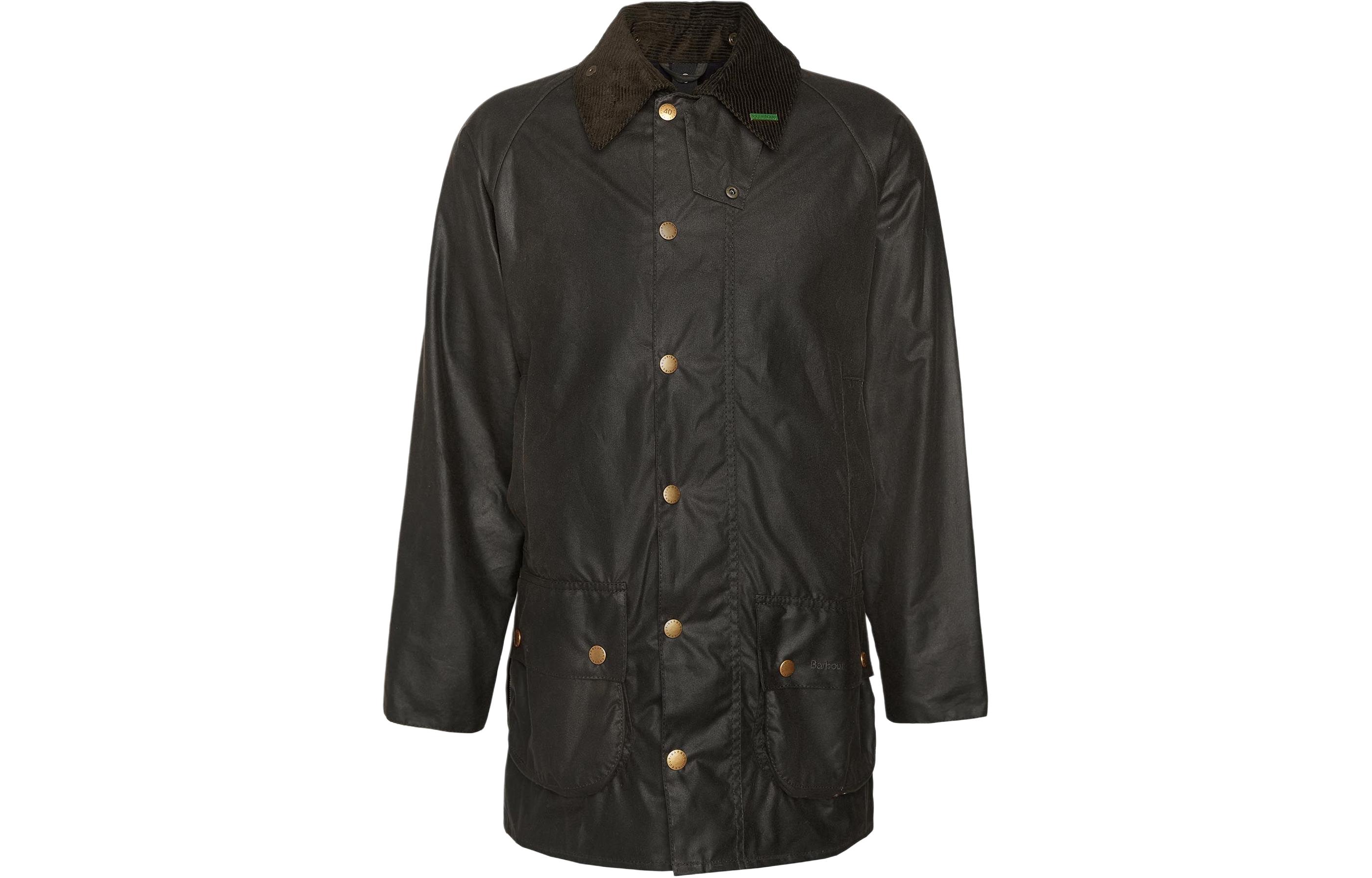 Barbour 40th Anniversary Beaufort Olive Waxed Jacket Unisex Corduroy Collar MWX2254OL71