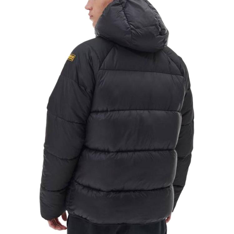 BARBOUR  Black Down-Filled Slim Fit Hooded Jacket. MQU1711BK11 圖 5