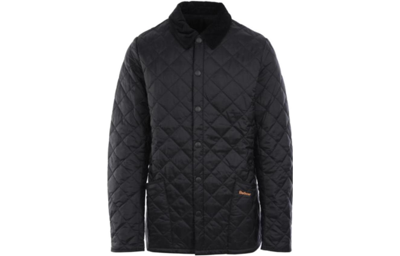 Order 巴伯尔 黑色标志刺绣单排扣棉质夹克. MQU0240MQUBK11