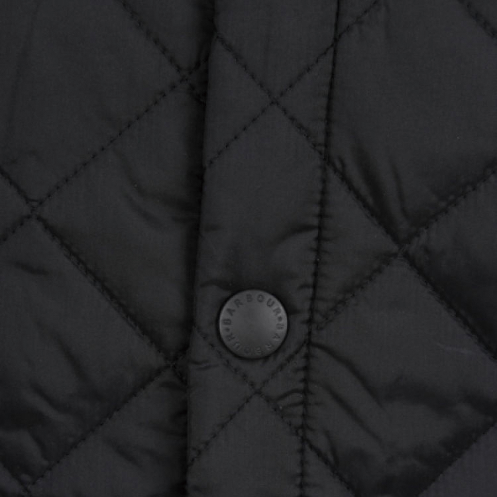 Shop 巴伯尔 黑色标志刺绣单排扣棉质夹克. MQU0240MQUBK11