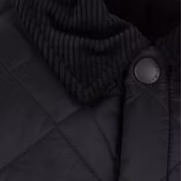 Details for BARBOUR 黑色刺繡Logo單排扣棉質外套. MQU0240MQUBK11