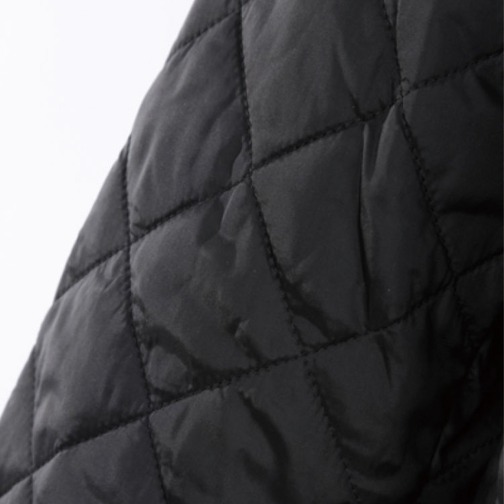 Sizing 巴伯尔 黑色标志刺绣单排扣棉质夹克. MQU0240MQUBK11