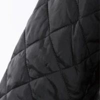 Sizing BARBOUR 黑色刺繡Logo單排扣棉質外套. MQU0240MQUBK11